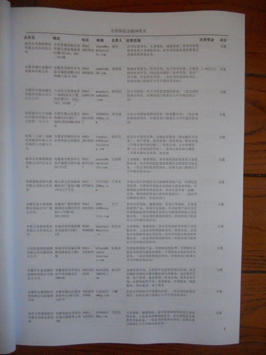 中國(guó)保險(xiǎn)業(yè)企業(yè)黃頁(yè)可開展精準(zhǔn)營(yíng)銷，電話營(yíng)銷、郵件營(yíng)銷、傳真營(yíng)銷等等多管齊下，圓您銷售冠軍夢(mèng)